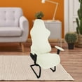 thumbnail image 3 of Elastic Gaming Slipcovers Washable Rest Cover Arm Gaming for Reclining Racing Gaming Office - milky white, 3 of 7