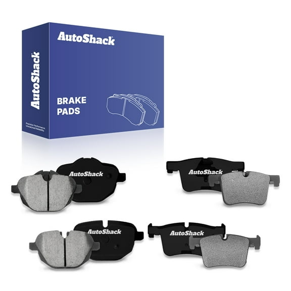 AutoShack Front & Rear Ceramic Brake Pad Set | Replacement for 2011-2017 BMW X3 2015-2018 BMW X4 | 8-PC