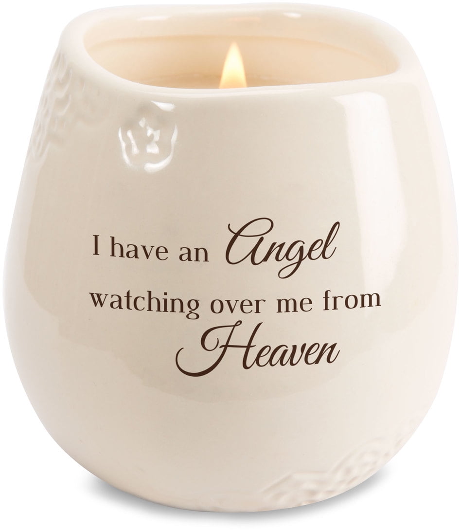 Light Your Way Memorial In Memory Beautifully Lived Ceramic Soy Wax Candle Beige 