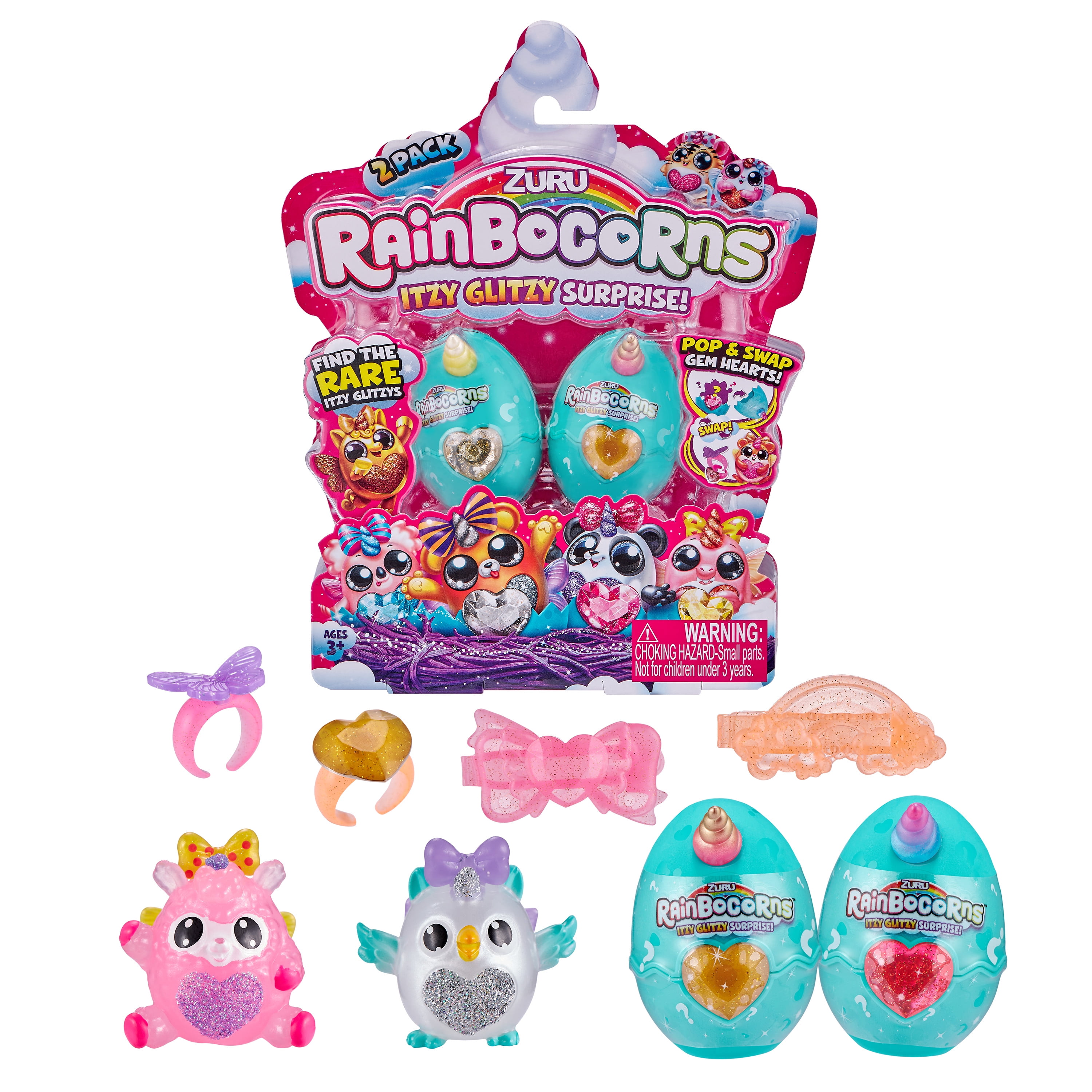 1PC Surprise Growing Unicorn Hatching Rainbow Egg Kids Toys Novelty Asst Colors 