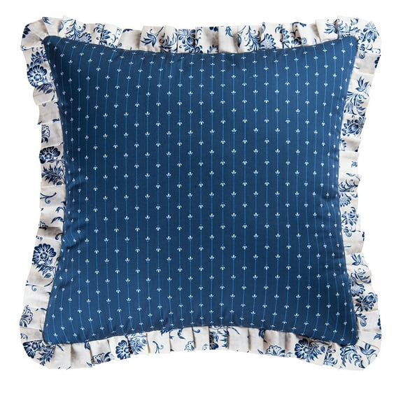 26" x 26" Colonial Williamsburg 26" x 26" Stafford Ruffle Cotton Euro Sham - Machine Washable