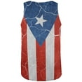 thumbnail image 2 of Distressed Puerto Rican Flag All Over Mens Tank Top Multi X-LG, 2 of 2