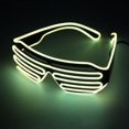 thumbnail image 1 of Neon LED Light Up Shutter EL Wire Glasses Glow Frame Dance Party Nightclub US, 1 of 5