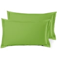 thumbnail image 2 of (2 pack) Nestl Pillow Sham Set of 2, Premium 1800 Series Double Brushed Bed Pillow Cases, Garden Green, King 20" X 36", 2 of 6