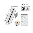 thumbnail image 1 of Kitchen Basin Universal Faucet Bubbler Pressurized Brass Splash-proof Water Extension Faucet Aerator Universal Shower ,Easy to Install, 1 of 4