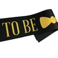 thumbnail image 2 of LABSERRON 3Pcs Black Background with Golden Letter Printing Groom Sash for Festive Bright Decor, 2 of 8