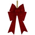 thumbnail image 5 of Northlight 26" LED Lighted Red Tinsel Bow Christmas Decoration, 5 of 6