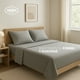 thumbnail image 3 of TESSO HOME Juego de Sábanas de Camiseta Frescas Tipo Algodón Suave Hipoalergénicas (Incluye Sábana Plana, Sábana de Cajón y Fundas de Almohada), 3 of 8