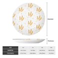 thumbnail image 2 of Daiia Wheat Printed Pattern Ceramic Plate Dinner Plates Bone China Decorative Plates with Display Stand Art Ceramic Ornaments for Wall Hanging Decoration-8in, 2 of 6