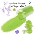 thumbnail image 3 of Polvo ultrafino Glitter Estanoite verde iridiscente de 210 g, 3 of 7