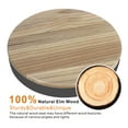 thumbnail image 2 of Kidol&Shellder Wooden Bar Set of 2 Stools Modern Swivel Backless Gray Round Barstools, 2 of 6