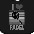 thumbnail image 4 of Inktastic I Love Padel Retro Vintage Boys or Girls Baby Bib, 4 of 4