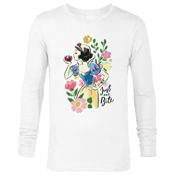 Disney Princess Snow White Just One Bite Floral - Long Sleeve T-Shirt for Men - Customized-White