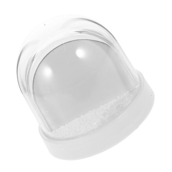 HOMEMAXS  Mini Photo Snow Globe with Picture Display Custom Large White