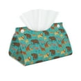 thumbnail image 2 of Lsque Cute Animals Printed Long Tissue Box Cover Holder, Facial Paper Organizer Dispenser,Triangle with Bottom Belt, PVC Leather Decorative Organizer, 2 of 9