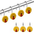 thumbnail image 3 of 12 Pack Heavy Duty Metal Shower Hooks, Curtain Rings, for Shower Curtains, Decorative Shower Curtain Hooks, 3 of 5