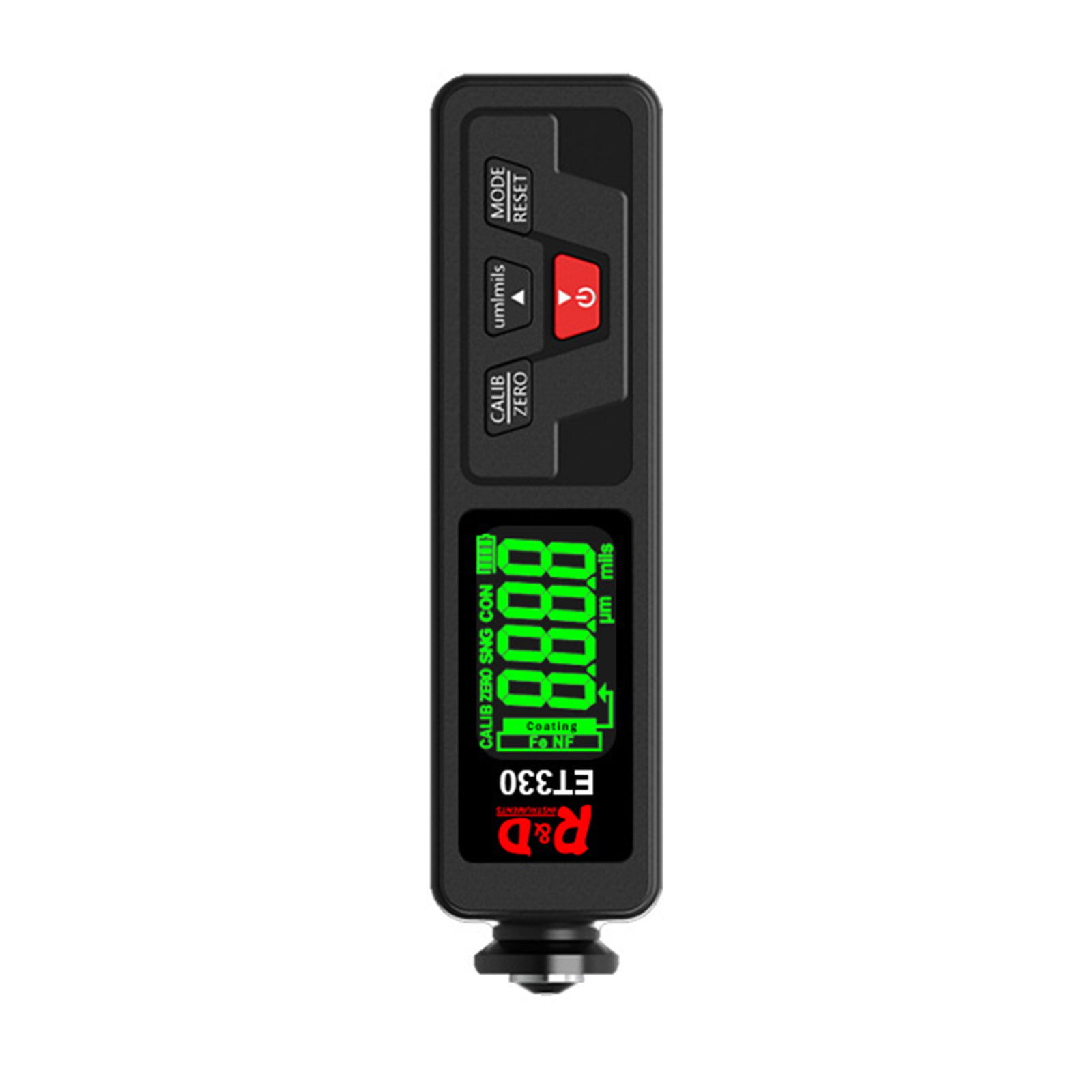 Suitcase and Battery Included Thickness Gauge Testing Tool Fast Meter Tester with Backlight LCD Display SLL High Precision Coating Thickness Gauge 