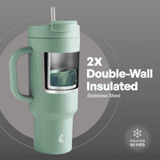 TAL 40oz Stainless Steel Hudson Tumbler with Straw, Sage