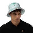 thumbnail image 4 of KLL Animals Riding Across The Sky Bucket Hat for Women Men Packable Travel Beach Sun Hat Outdoor Rave Accessories Reflective Fisherman Cap, 4 of 6