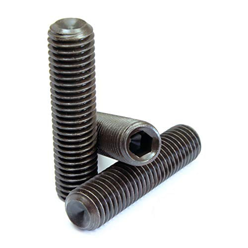 5 Pieces Metric Alloy Steel Set Screws Cup Point M12 x 1.5 x 16mm Length 