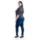 thumbnail image 3 of Blusa de rayas con nudo Roman Fashion /Tallas Extras, 1000 (Negro rayas) negro 42, 3 of 5