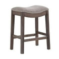 thumbnail image 3 of Alaterre Furniture Williston Dark Brown Wood Counter Height Stool - Set of 2, 3 of 9