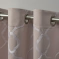 thumbnail image 2 of Exclusive Home Belmont Woven Blackout Grommet Top Curtain Panel Pair, Blush, 52x84, 2 of 6