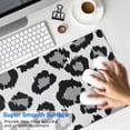 thumbnail image 4 of Long Mouse Pads for Desk,White and Gray Of Leopard Print Desk Mats on Top Of Desks, Desk Mouse Pad Extra Large with 3mm Non-Slip Base and Stitched Edge for Gaming,Office,Work,Home 35.4"x15.7", 4 of 6