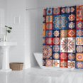 thumbnail image 3 of Ethnic Vintage Boho Shower Curtain 72x84 Inches Quick-Dry Polyester Curtain with Plastic Hooks Rustic Tribal Artistic Style, 3 of 5