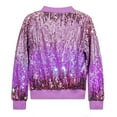 thumbnail image 4 of YunPes Boys Girls Glitter Sequin Jacket Teen Zip Up Sparkly Lightweight Stage Coat Birthday Party Winter Funny Outwear, 4 of 7