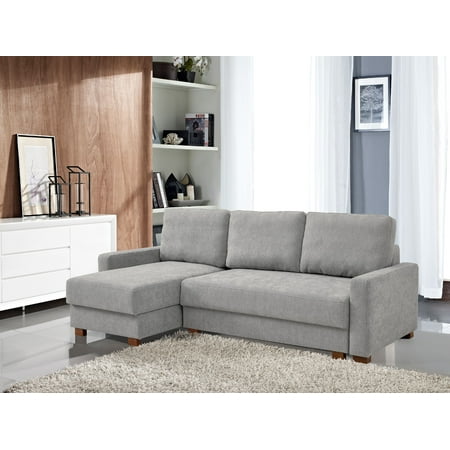 Lucas Serta® 3-Seat Functional Sectional Sofa w/ Storage, Light (Best Fabric Sectional Sofa)