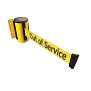 TENSABARRIER 896-STD-35-MAX-NO-YEX-C Belt Barrier, Yellow,Belt Color Yellow
