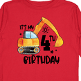 thumbnail image 4 of Inktastic Construction Truck It's My 4th Birthday Boys or Girls Long Sleeve Toddler T-Shirt, 4 of 5