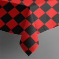 thumbnail image 5 of Red and Black Checkered Pattern Square Tablecloth,Waterproof Square Table Cover,Wipeable Spillproof Washable Table Cover for Home Kitchen Party Decor 42"X42"(107x107cm), 5 of 6