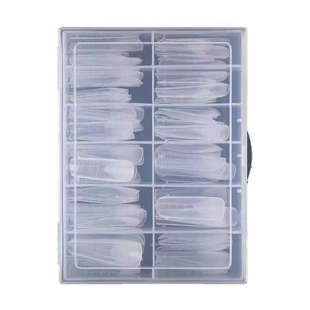 RAGUPEL Poly Gel Nail Forms: 96Pcs Dual Forms for Nail Extension,4 Style 12 Size Dual Forms for Builder,Half Matte Gel Nail Tips Form for Manicure Art Design Salon Diy