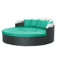 thumbnail image 5 of Modway Quest Canopy Outdoor Patio Daybed in Espresso Turquoise, 5 of 9