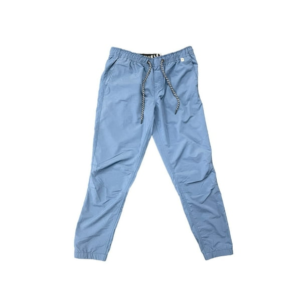 Hurley Men's Elastic Waistband Performance Stretch Tech Twill Tapered Fit Jogger Pant (Abyss, L