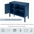 thumbnail image 2 of Aukfa Wood Accent Cabinets with 3 Doors,Buffet Storage Cabinet for Hallway, Entryway, Living Room,Navy, 2 of 7