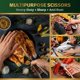 thumbnail image 4 of Tijeras de cocina totalmente metálicas. Tijeras para aves de corral de acero inoxidable de alta resistencia para huesos, pollo, carne, pescado, mariscos y verduras. Tijeras para alimentos co, 4 of 5