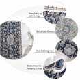 thumbnail image 6 of Blue Boho Waterproof Fabric Shower Curtain,Modern Geometric Abstract Art Vintage Waterproof Fabric Shower Curtain for Bathroom Curtains Bathtubs Hotel Shower Curtains with 12 Hooks Stall 48x72in, 6 of 8