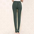 thumbnail image 5 of Hwmodou Womens Fleece Lined Leggings Yoga Leggings Step Foot Warm Woman Winter Trousers, 5 of 6