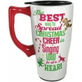 thumbnail image 2 of Spoontiques 12816 Elf Ceramic Travel Mug, 18 ounces, White, 2 of 2