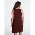 thumbnail image 4 of Time and Tru Women's Sleeveless Knit Swing Dress, Sizes XS-XXXL, 4 of 6