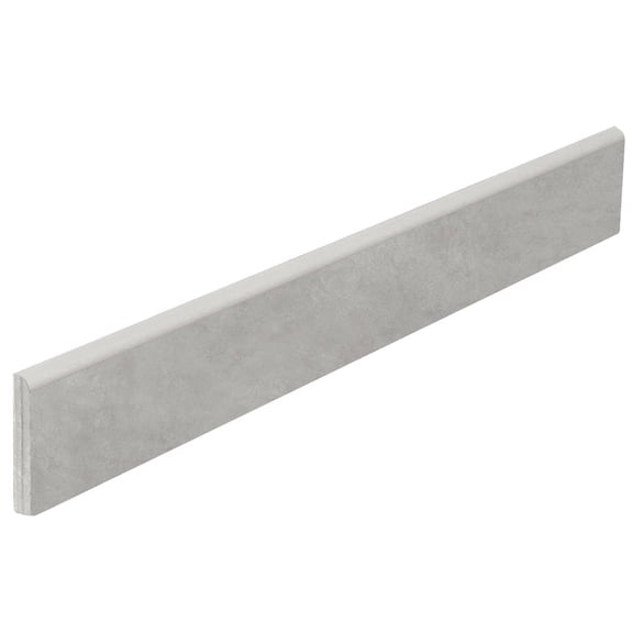 The Tile Life Foundry 3.5" x 24" Gris Matte Porcelain Bullnose Tile Trim, 1 Piece