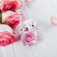 thumbnail image 4 of Clear Acrylic Jewelry Box with Pink Simulated Rose, 1 Piece Transparent Display Case, Romantic Valentine's Day Gift for Her, Simulated Flower Decoration, 4 of 5
