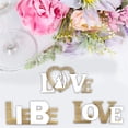 thumbnail image 3 of kjfeif Wooden Love Sign Rustic Wall Decor Freestanding Word Arts for Home Bedroom Living Room Decor Tabletop Decoration– Anniversary or Valentine’s Gift, 3 of 6