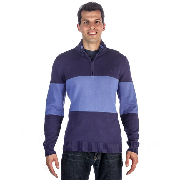 Noble Mount - Noble Mount Men's 100% Cotton Half-Zip Pullover Sweater ...