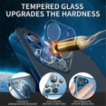 thumbnail image 4 of (3 pieces) tempered glass camera lens protective film 9H hardness, compatible with iPhone 12 pro 6.1-inch tempered glass (suitable for phone case use, 4 of 4
