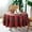 Gold, variant on Plaid Tablecloth for Christmas, Checkered Style Table Cloth Holiday Family Gathering Rectangle Table Cover - Spillproof & Waterproof - Ideal for Indoor & Outdoor Use, Round 60"