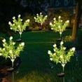 thumbnail image 6 of Syenll Solar Gardenia Lights Outdoor, 2 pack Decorative LED Solar Flower Lights, Waterproof Solar Pathway Lights for Yard Lawn Patio Decoration, Warm Light, 6 of 8